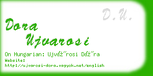 dora ujvarosi business card